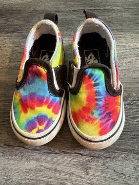 Vans tie-dye Classic Slip-On V Toddler Size 6